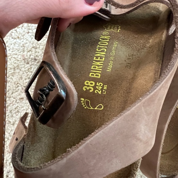 Birkenstock Tan Sandals with Contoured Footbed - Picture 3 of 5